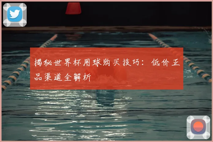 揭秘世界杯用球购买技巧：低价正品渠道全解析